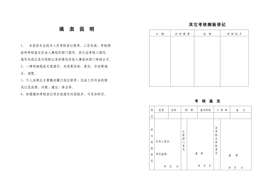 甘肃省专业技术人员考核登记表.doc_第2页