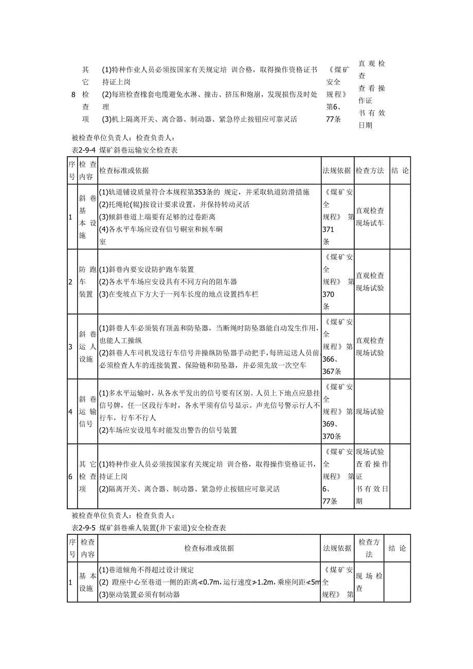 井下运输安全检查表.doc_第5页