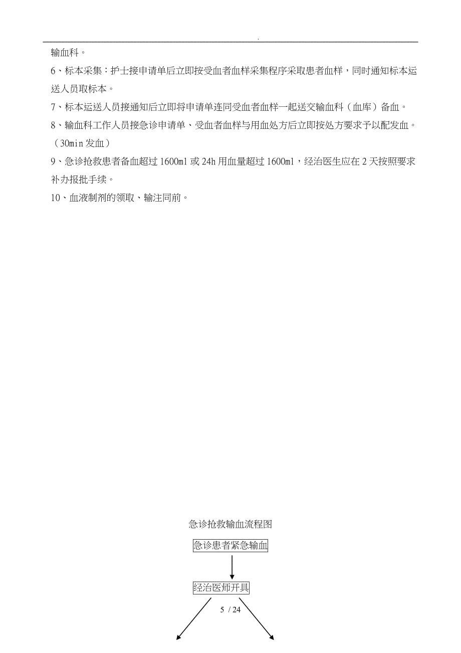 的临床输血过程的质量管理监控与效果评价的制度与流程图_第5页