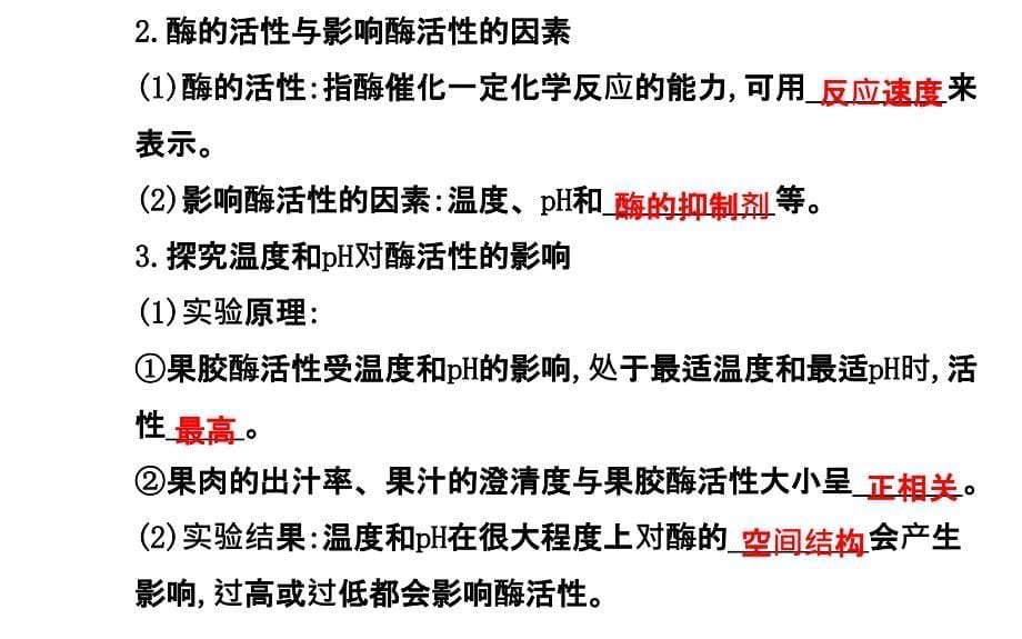 专题3酶的应用通用版选修1课件_第5页