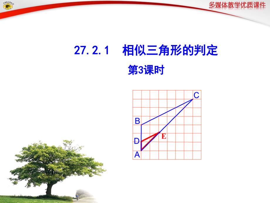 2721相似三角形的判定第3课时_第1页