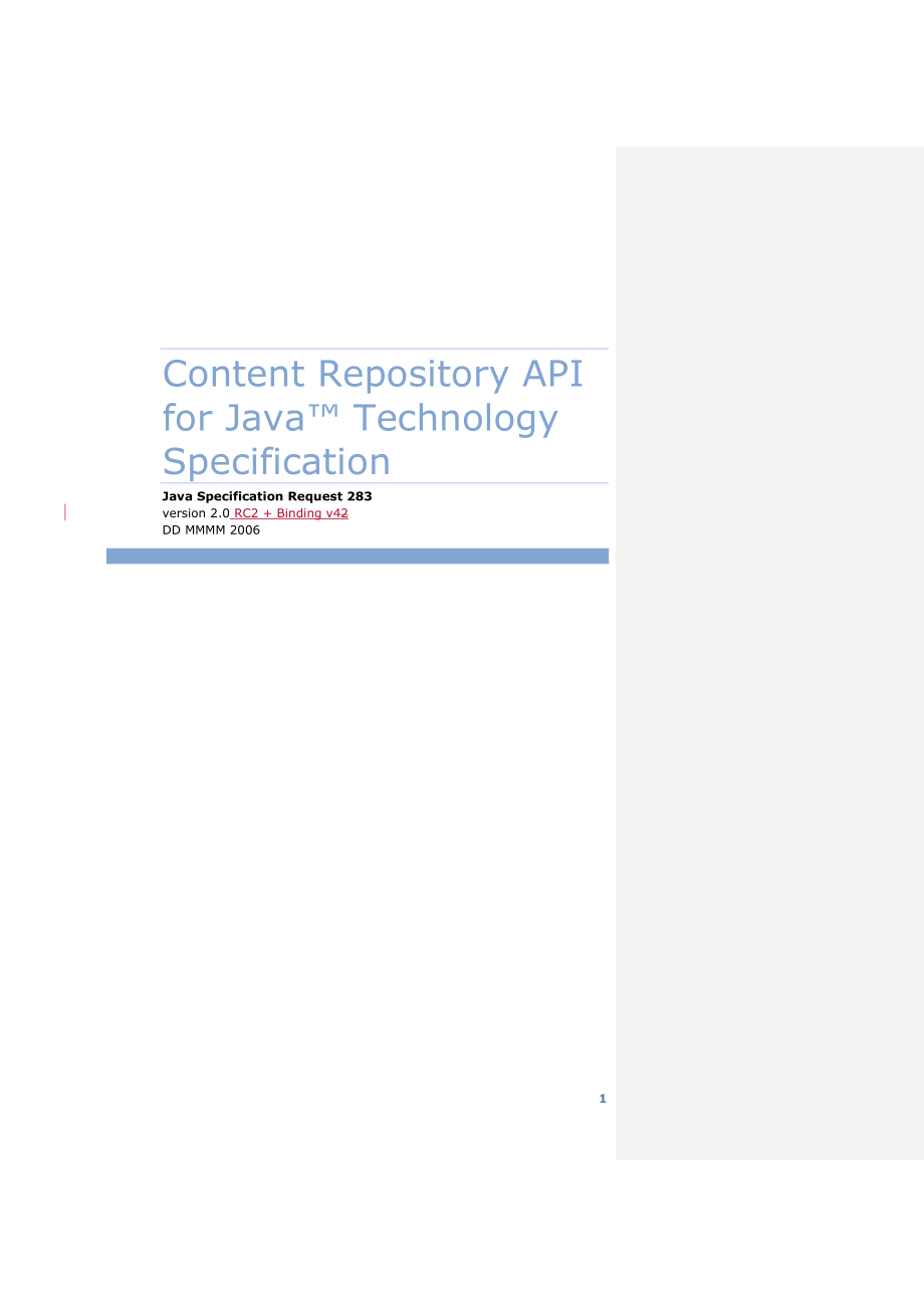 Contentrepositoryapiforjavatechnologyspecification_第1页