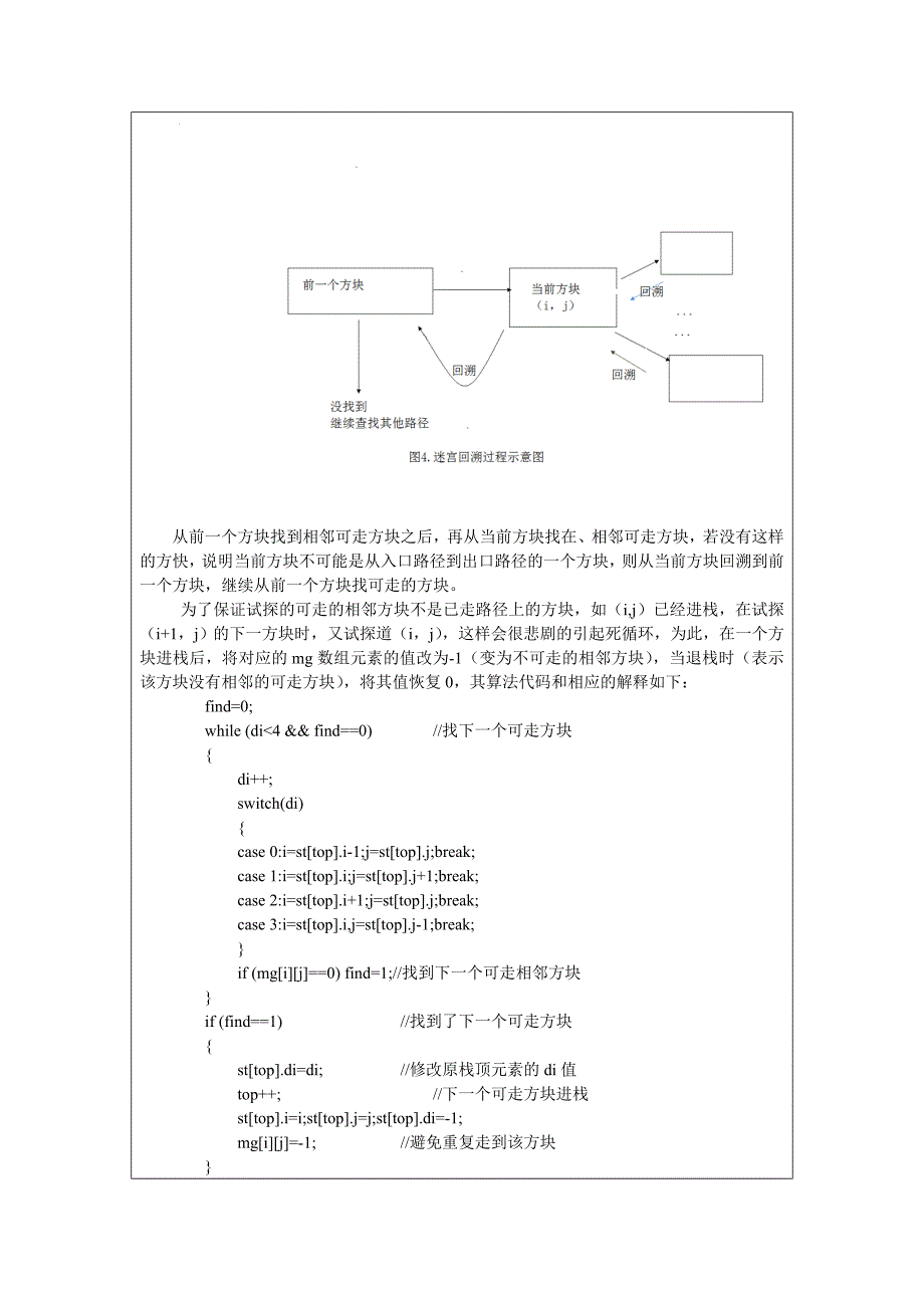 数据结构实验-迷宫问题_第4页