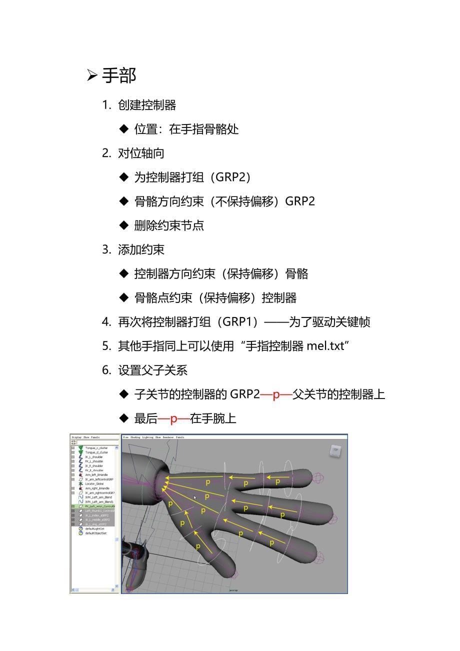 maya自定义(手臂、手)绑定_第5页