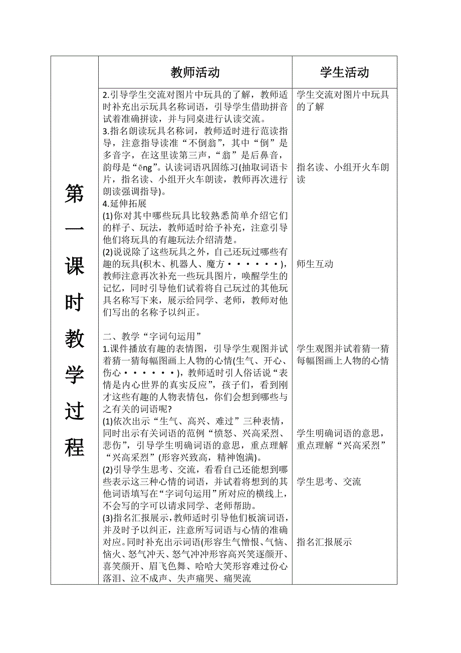 XXX小学 语文 科第 四 册教案设计[4].doc_第2页