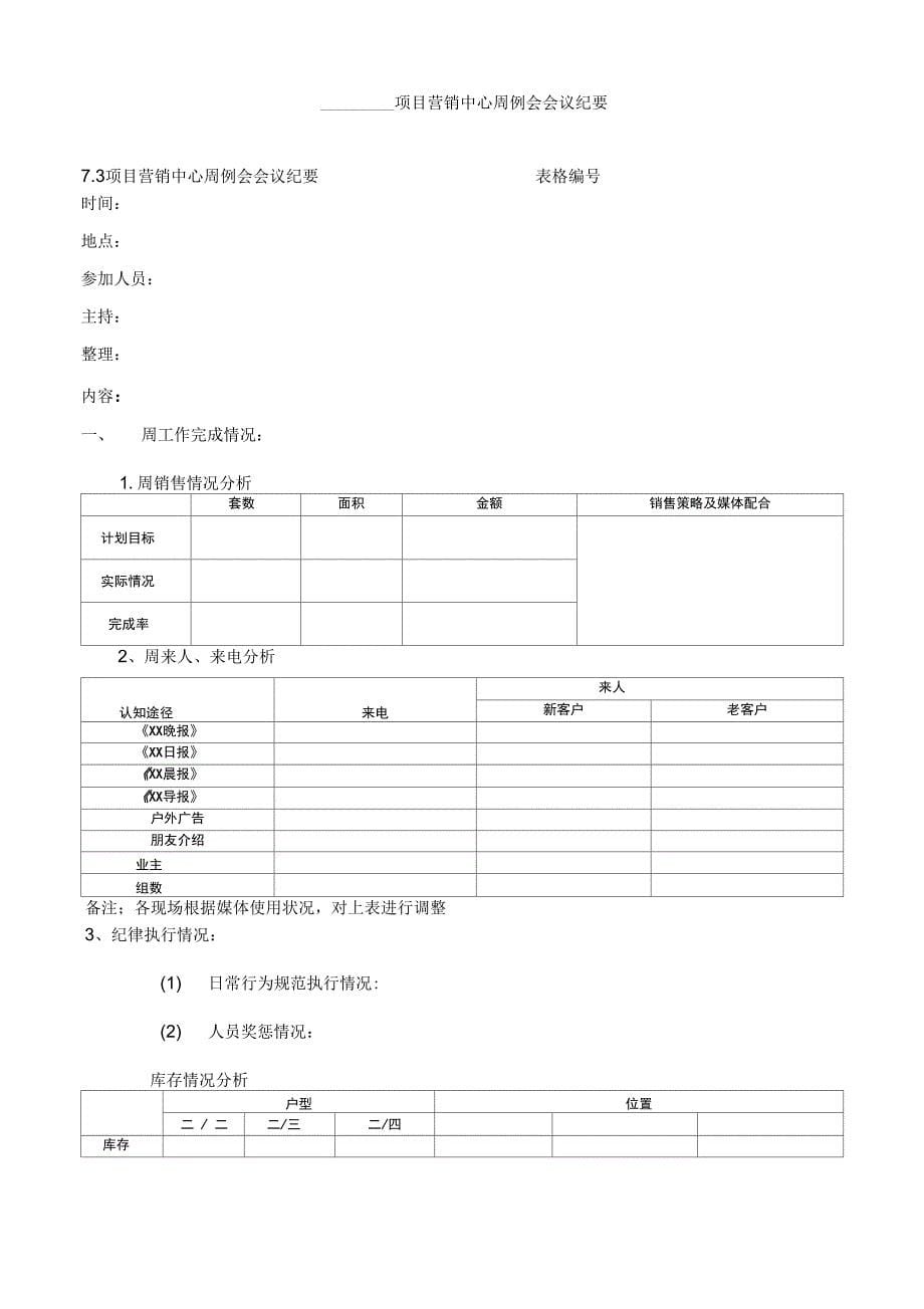 万科销售过程管理流程12_第5页