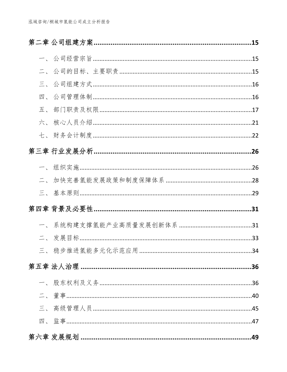 桐城市氢能公司成立分析报告_范文模板_第4页