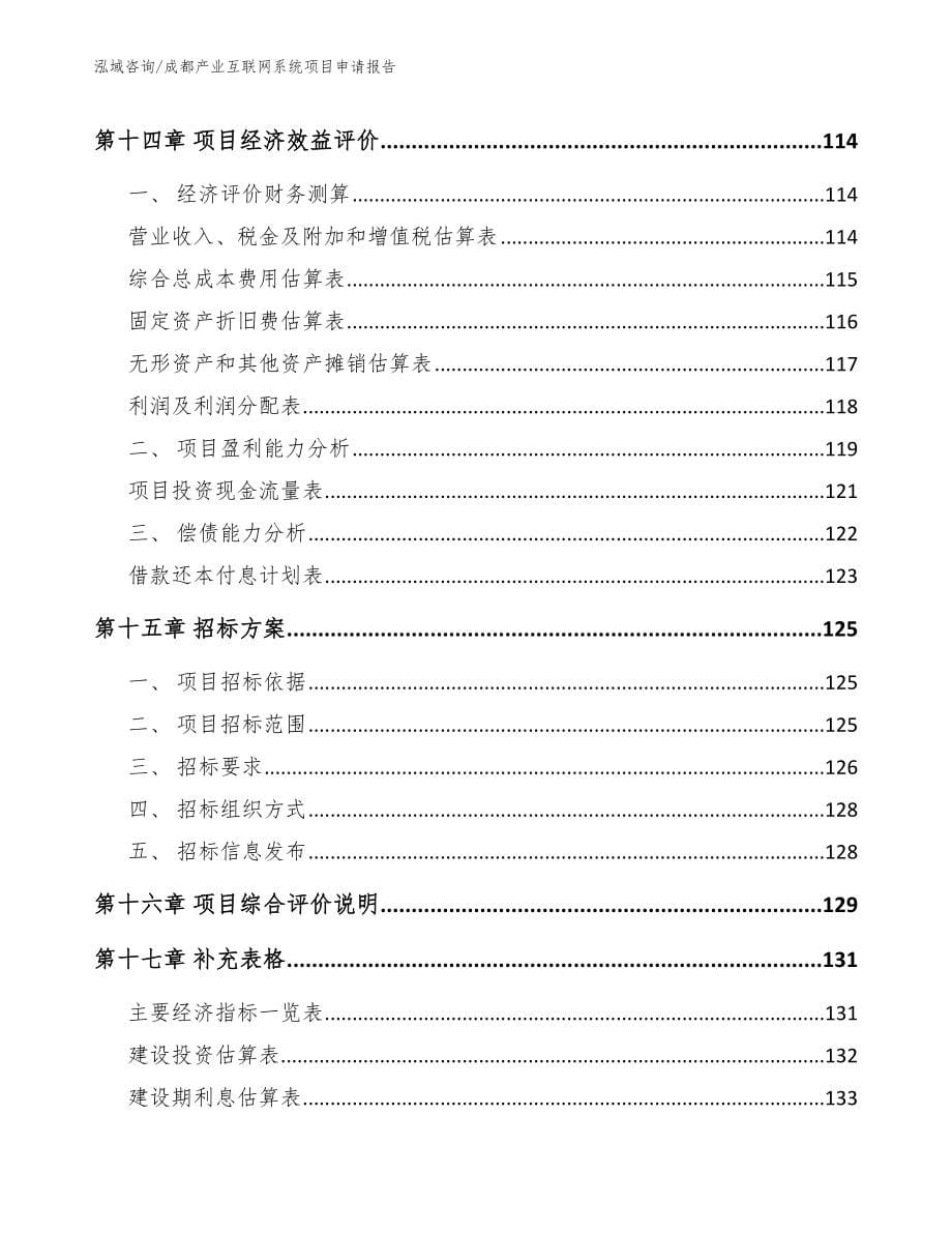 成都产业互联网系统项目申请报告范文参考_第5页