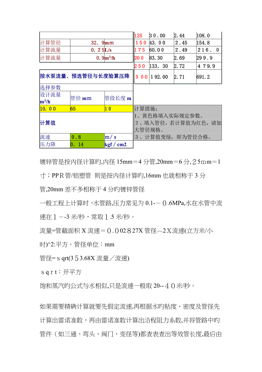 管径计算公式_第3页