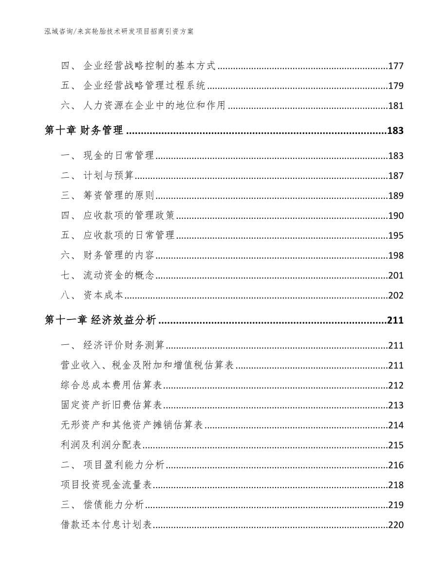 来宾轮胎技术研发项目招商引资方案（参考模板）_第5页