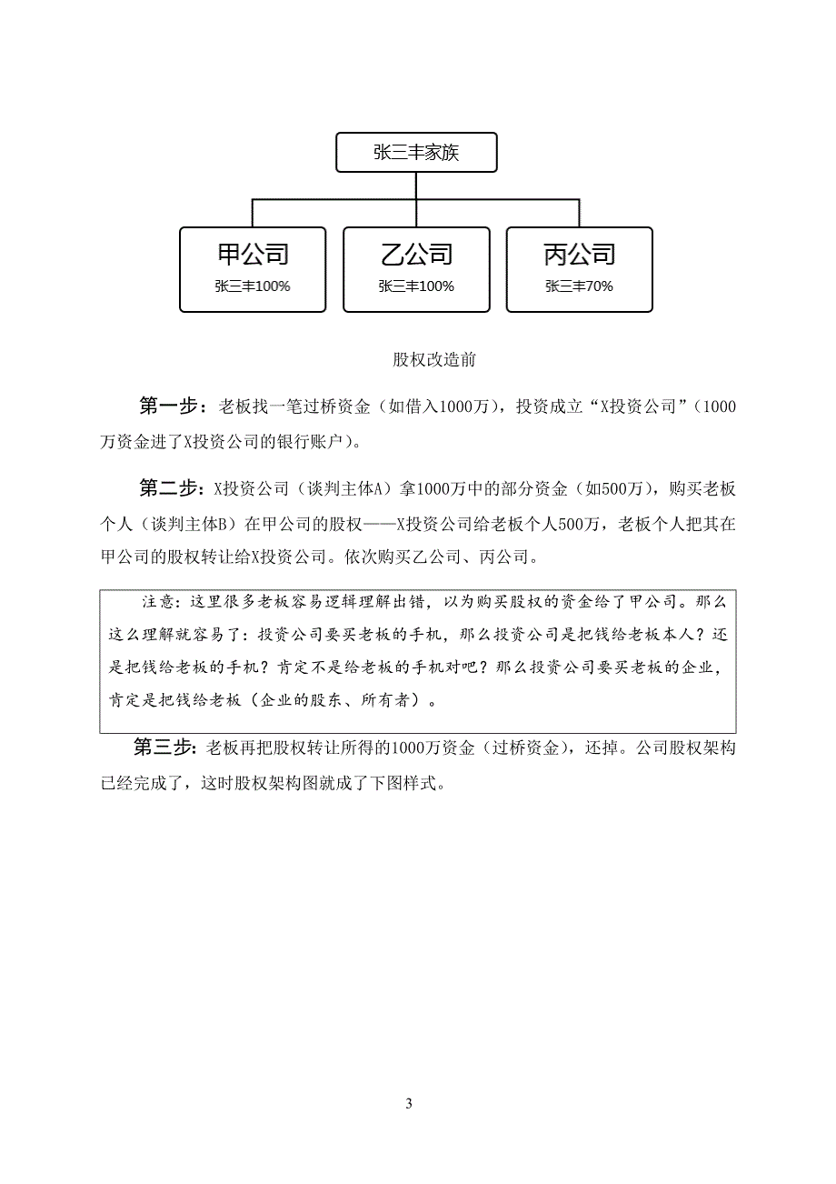 合伙人股权设计方案股权架构设计案例_第3页