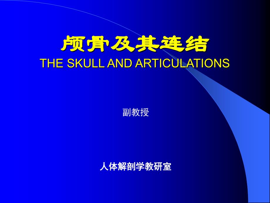 系统解剖学课件：05颅骨及其连结_第1页