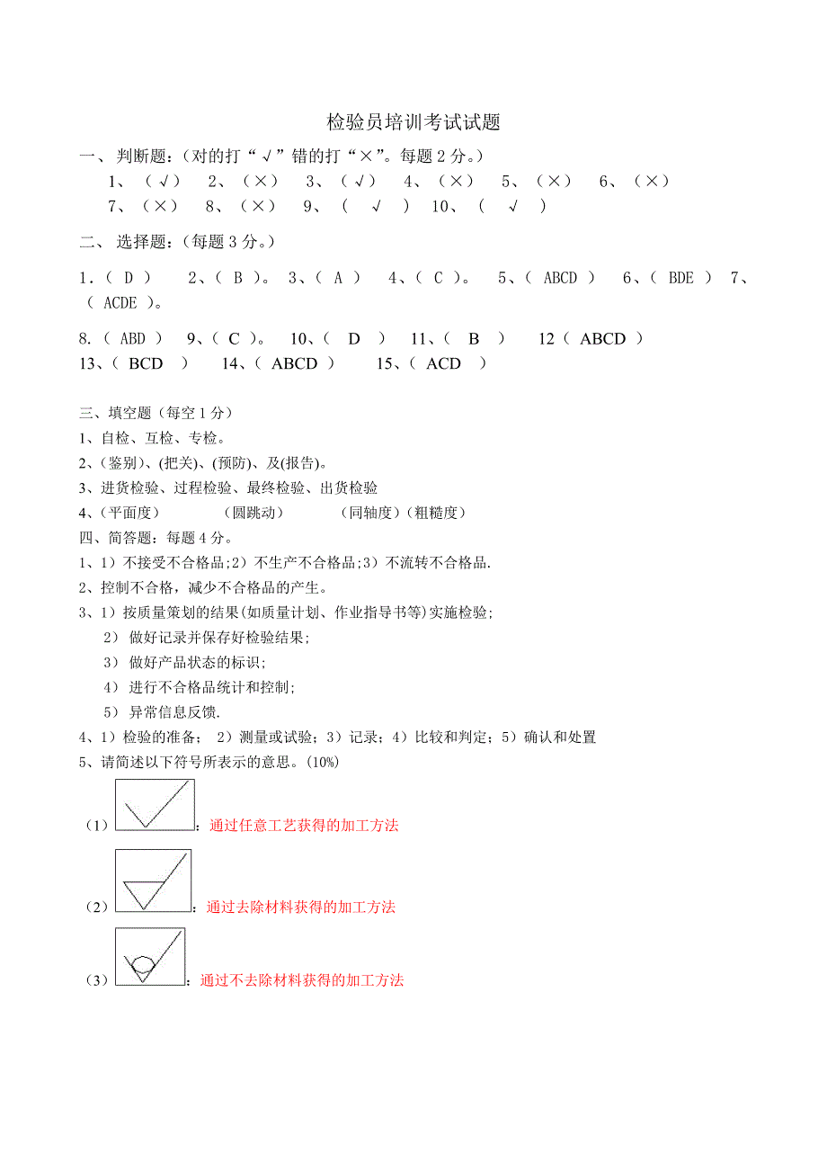 机加工检验员考试试题_第1页