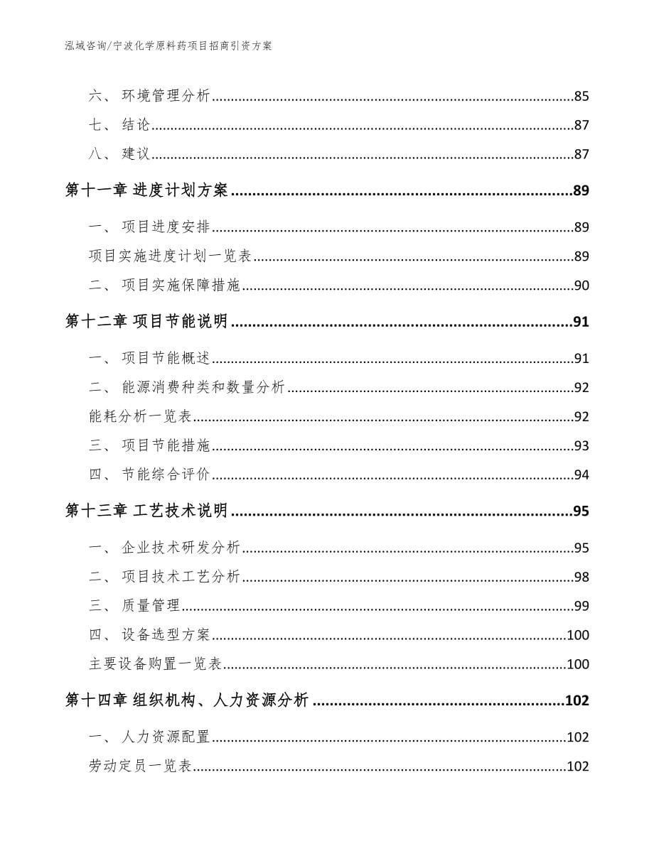 宁波化学原料药项目招商引资方案_第5页