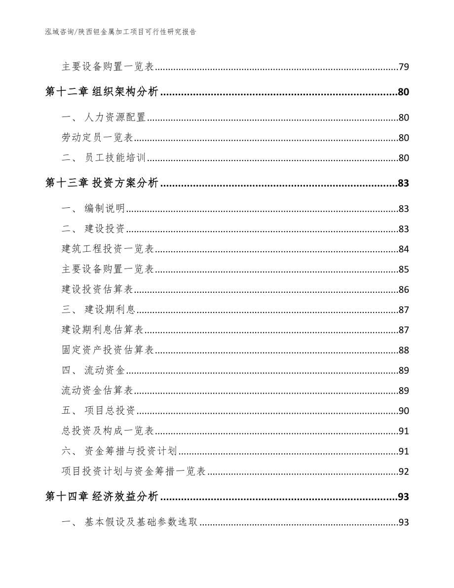 陕西钽金属加工项目可行性研究报告_第5页