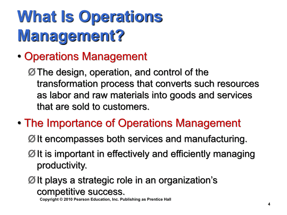 管理学英文课件：ch18 Managing Operations_第4页