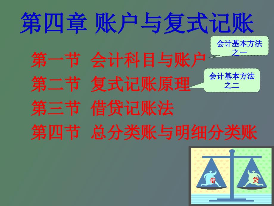 会计学第四章账户与复式记账_第1页