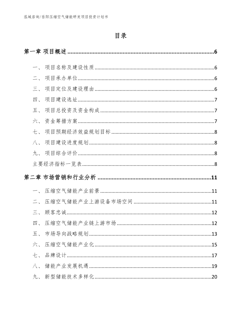 岳阳压缩空气储能研发项目投资计划书_第2页