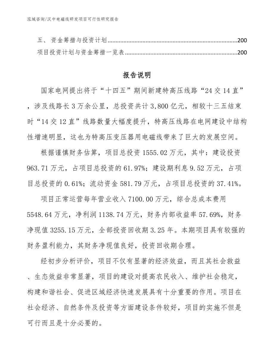 汉中电磁线研发项目可行性研究报告_第5页