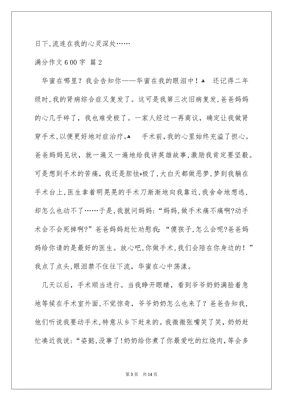 满分作文600字合集9篇_第3页