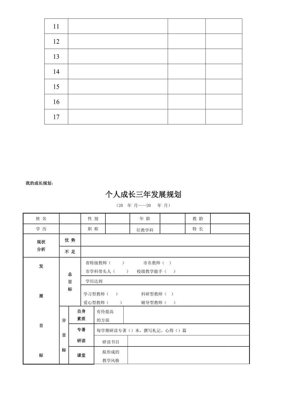 教师成长记录袋_第5页