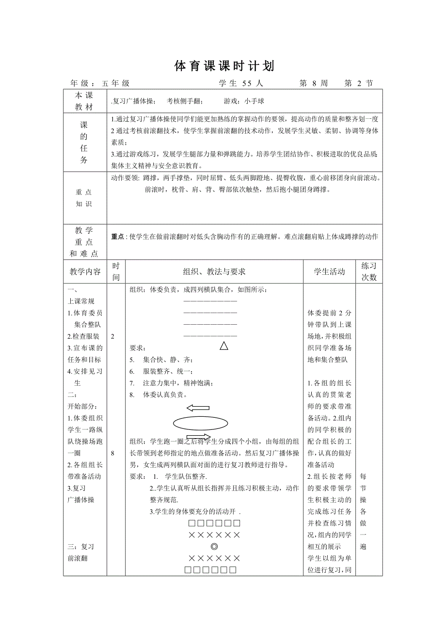 体育课课时计划第八周51.doc_第3页