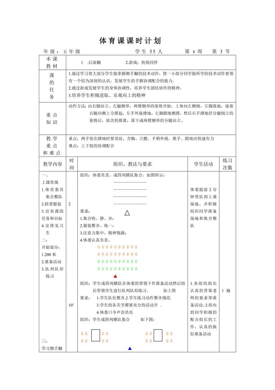 体育课课时计划第八周51.doc_第5页