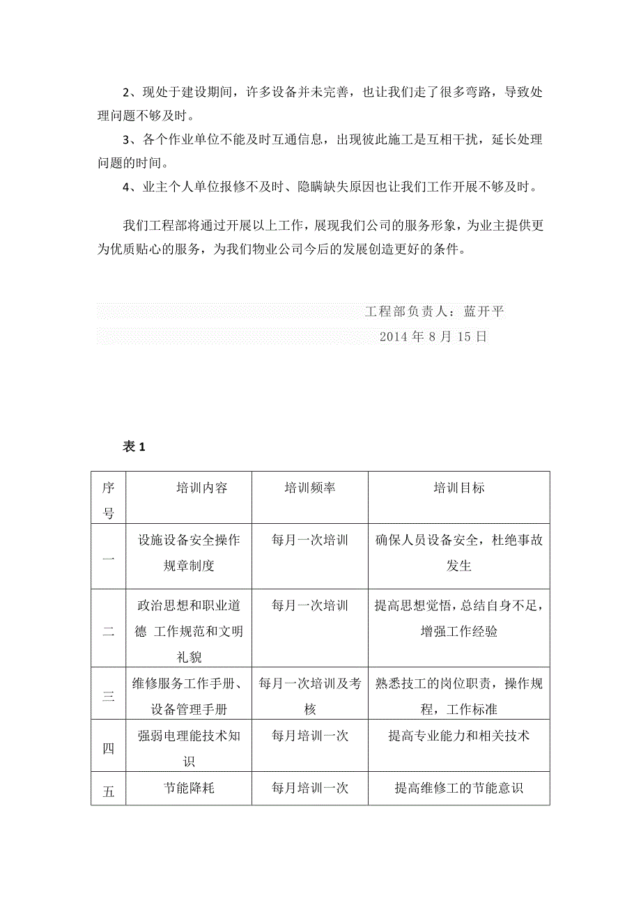 物业工程部工作亮点及不足.doc_第2页