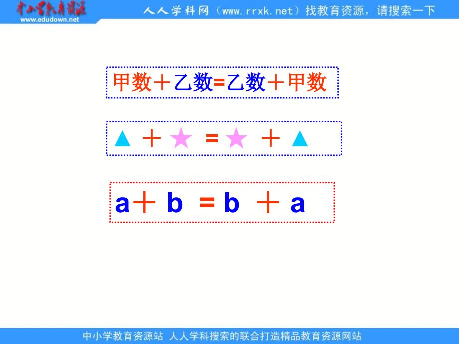 青岛版四年下加法交换律和加法结合律课件_第4页