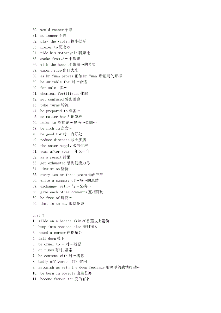 高一英语必修4词组归纳总结.doc_第3页