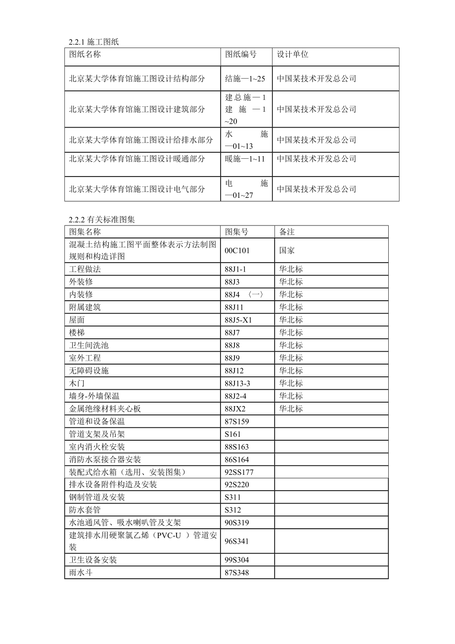 新《施工方案》北京某大学体育馆施工组织设计_第4页
