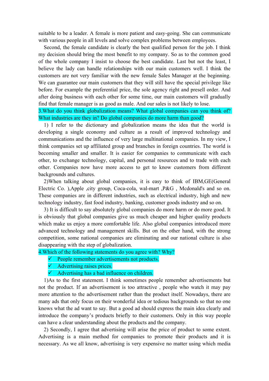 商务英语口语答案_第2页