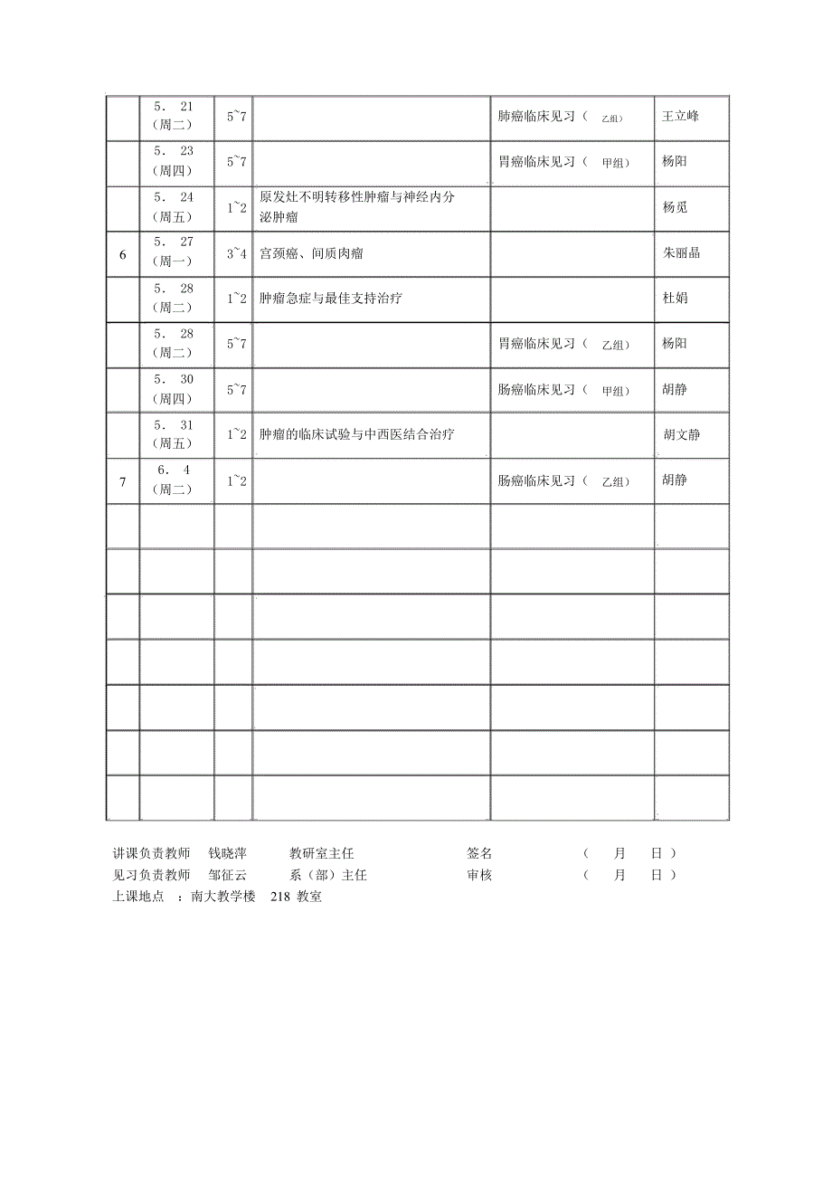 南京医科大学教学进度表鼓楼医院_第2页