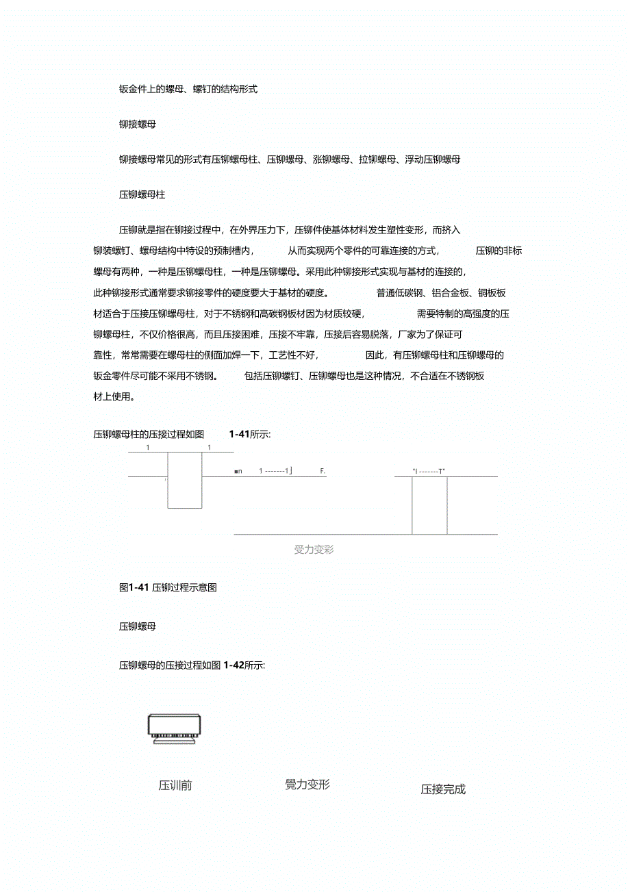 翻孔攻丝与螺母尺寸参数与比较_第1页