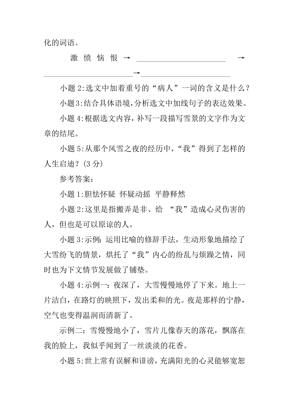 雪一化就有路了阅读答案.docx_第4页