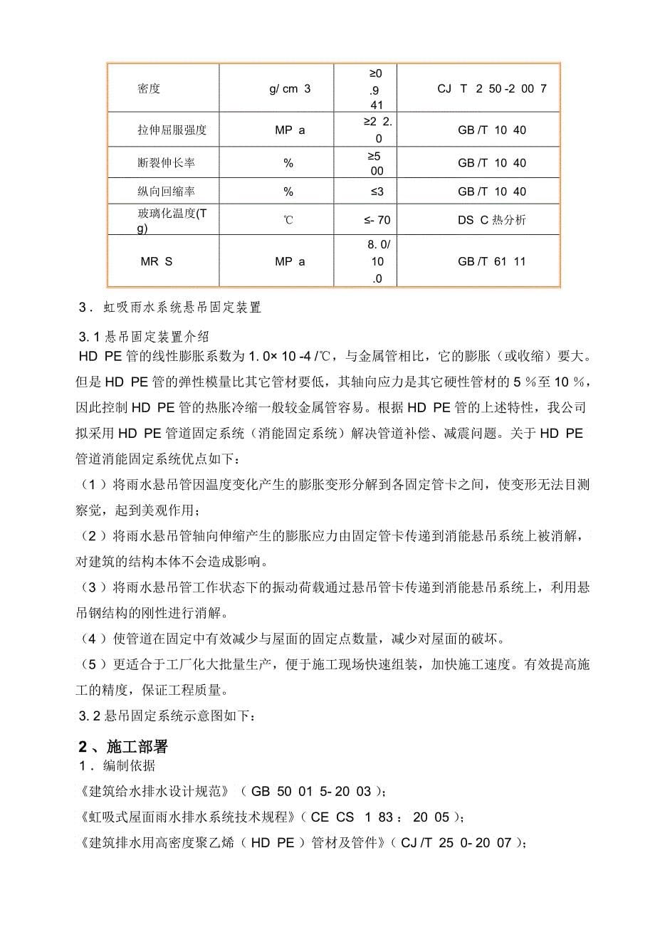 迅达电梯虹吸排水施工组织设计_第5页