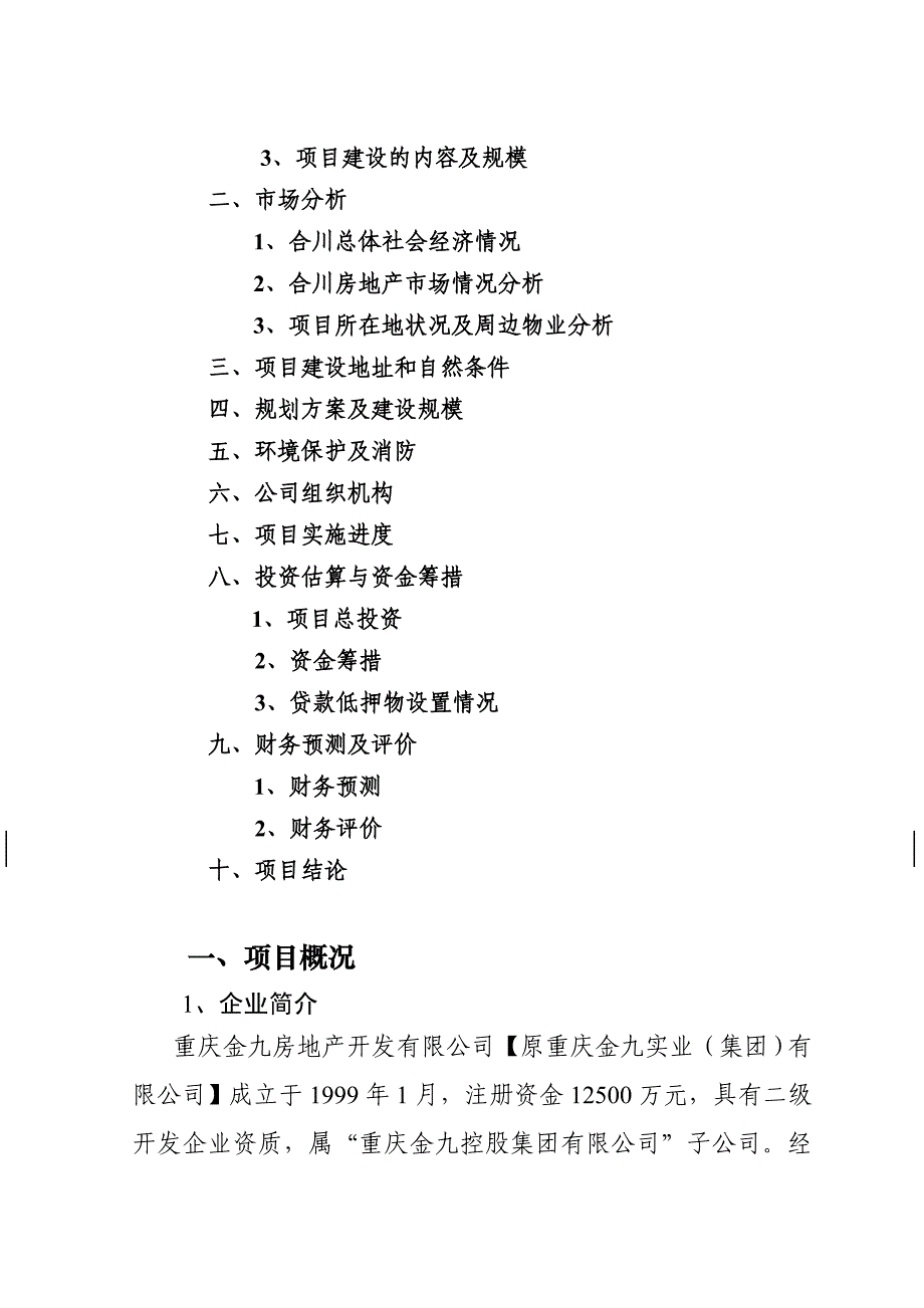 2009重庆合川金九导航大楼项目可行性研究报告29p_第3页