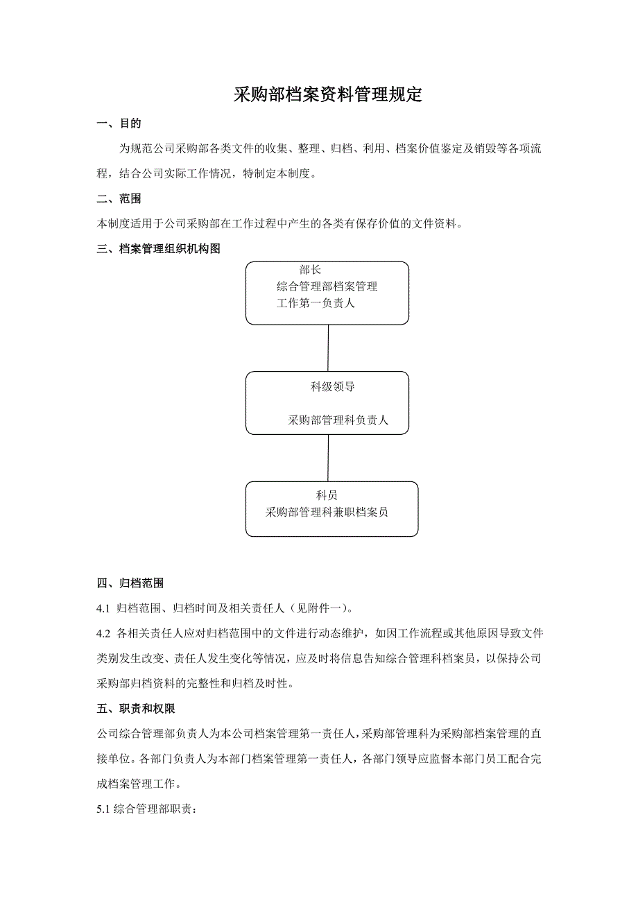 采购档案资料管理规定.doc_第1页