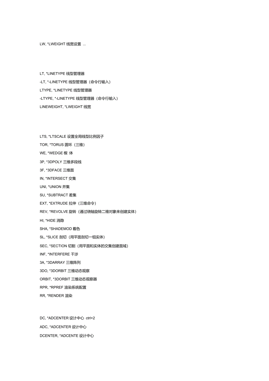 CAD快捷键大全_第4页