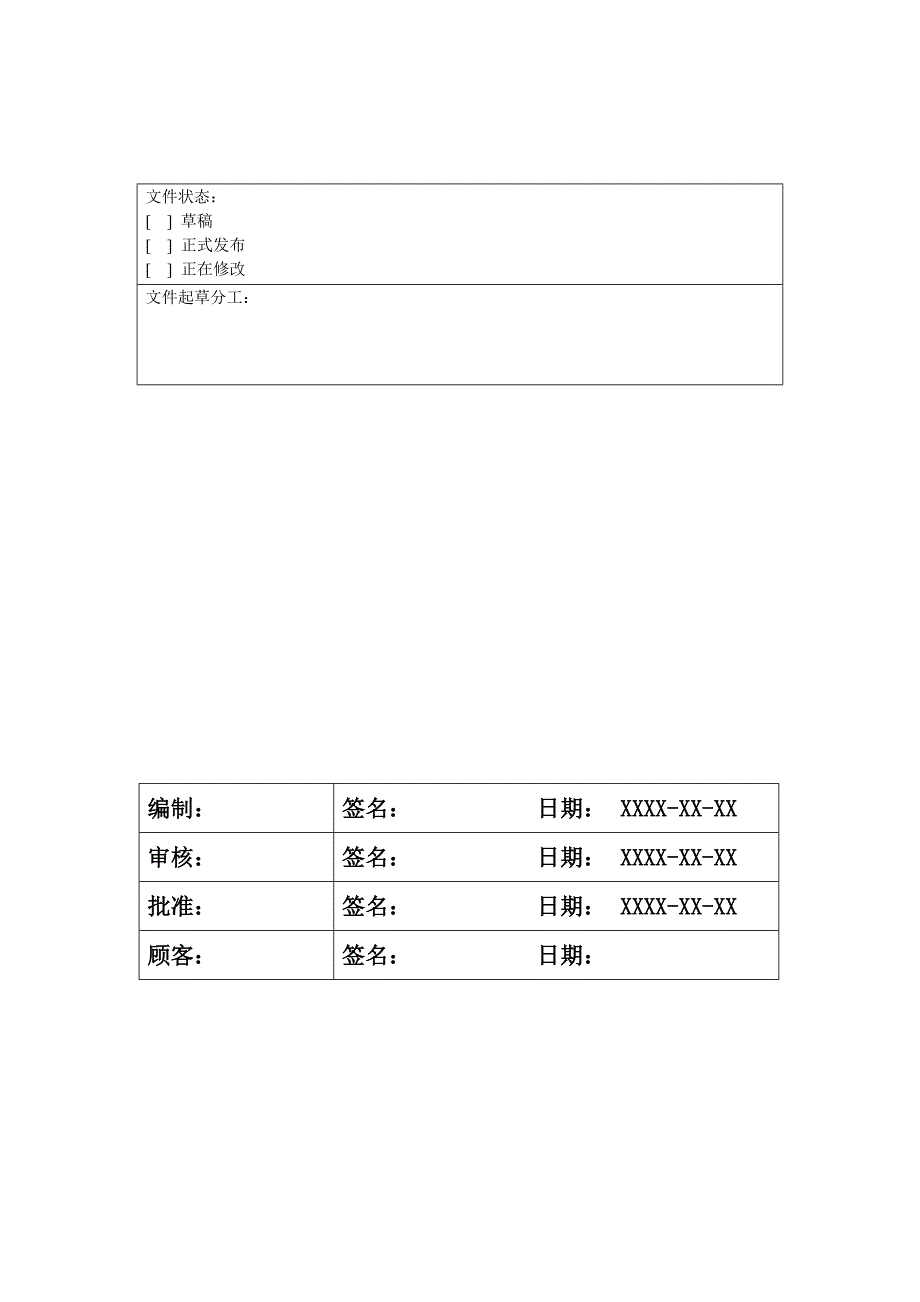 质量保证大纲模板_第2页