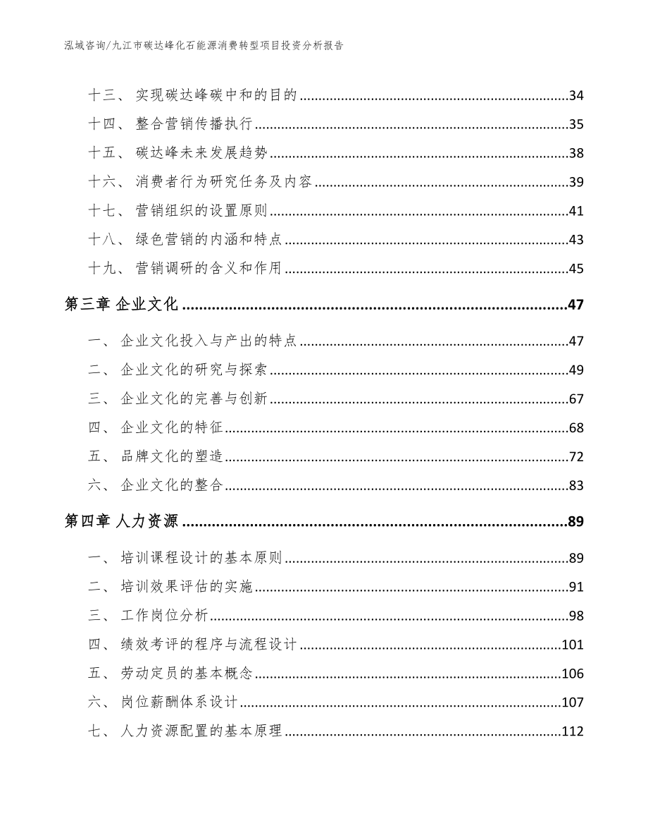 九江市碳达峰化石能源消费转型项目投资分析报告_第3页