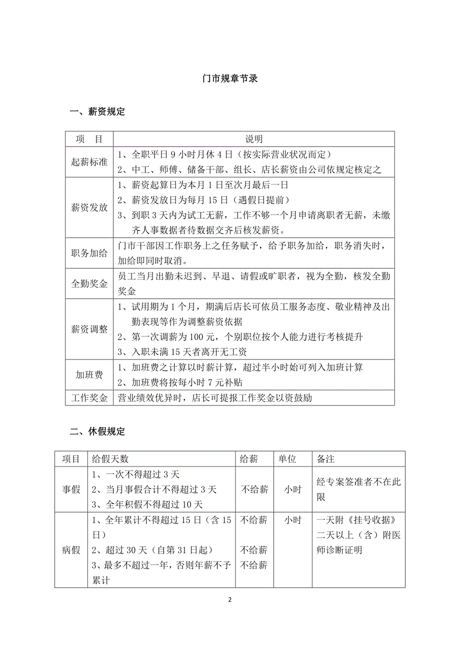 日本料理企业员工手册_第2页