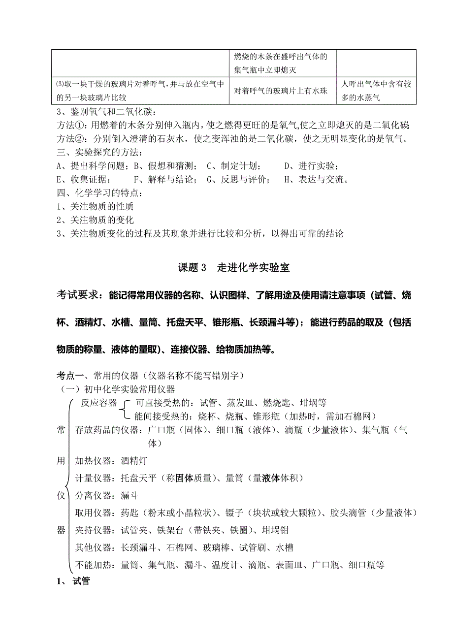 九年级上册化学知识点总结复习资料_第4页