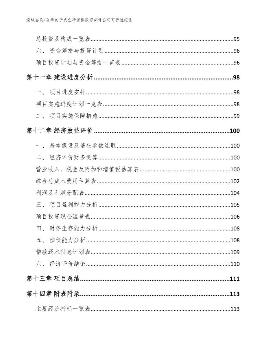 金华关于成立精密橡胶零部件公司可行性报告（范文）_第5页