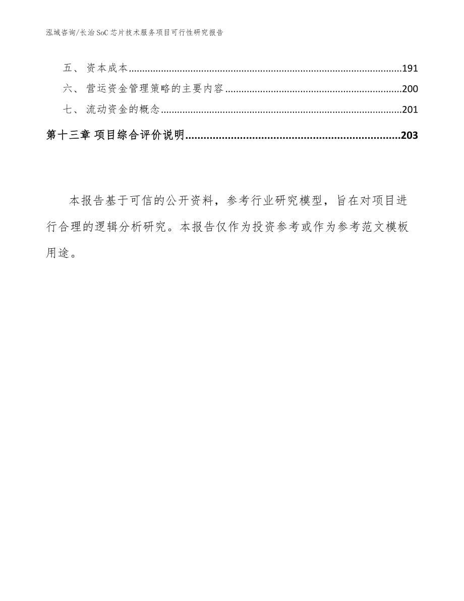 长治SoC芯片技术服务项目可行性研究报告_模板范文_第5页