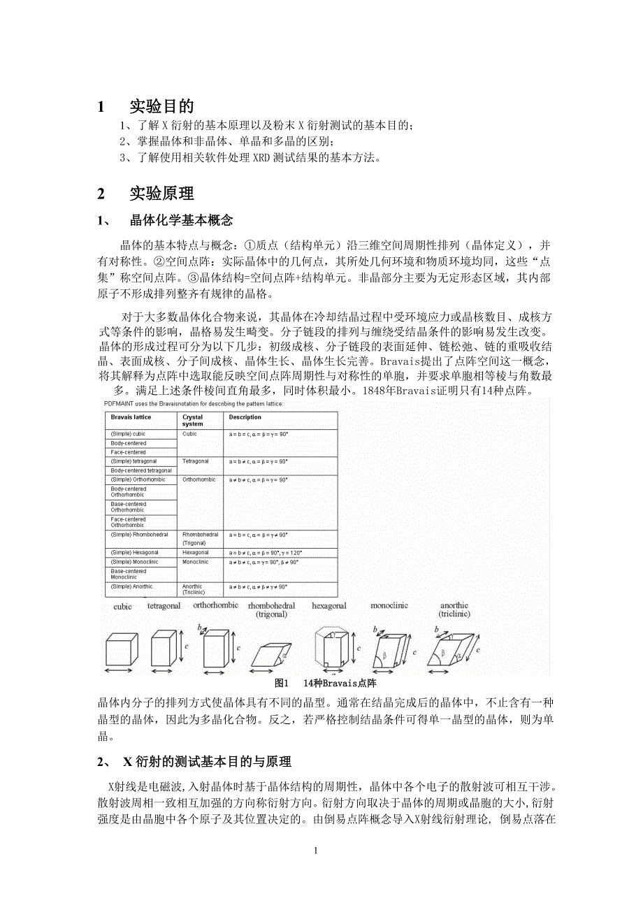 实验3 X射线衍射粉末分析.doc_第2页