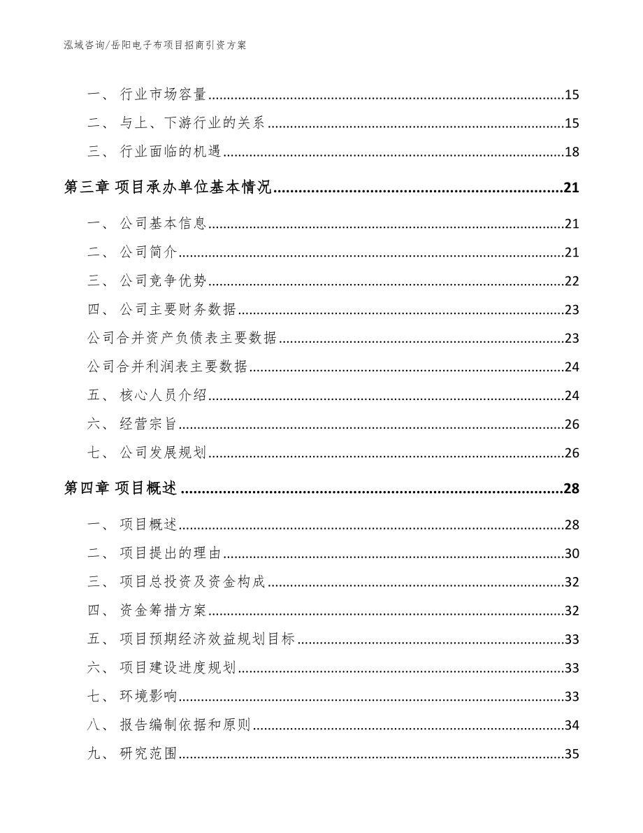 岳阳电子布项目招商引资方案_第4页