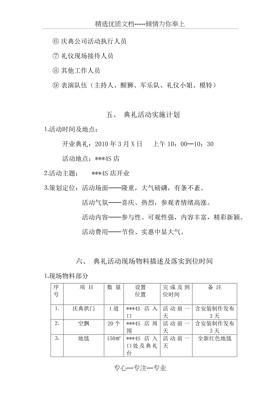 4S店开业策划方案_第5页