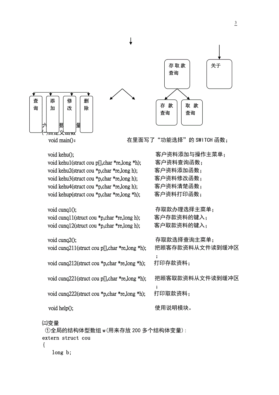 c语言课程设计报告银行存取款管理设计.doc_第3页