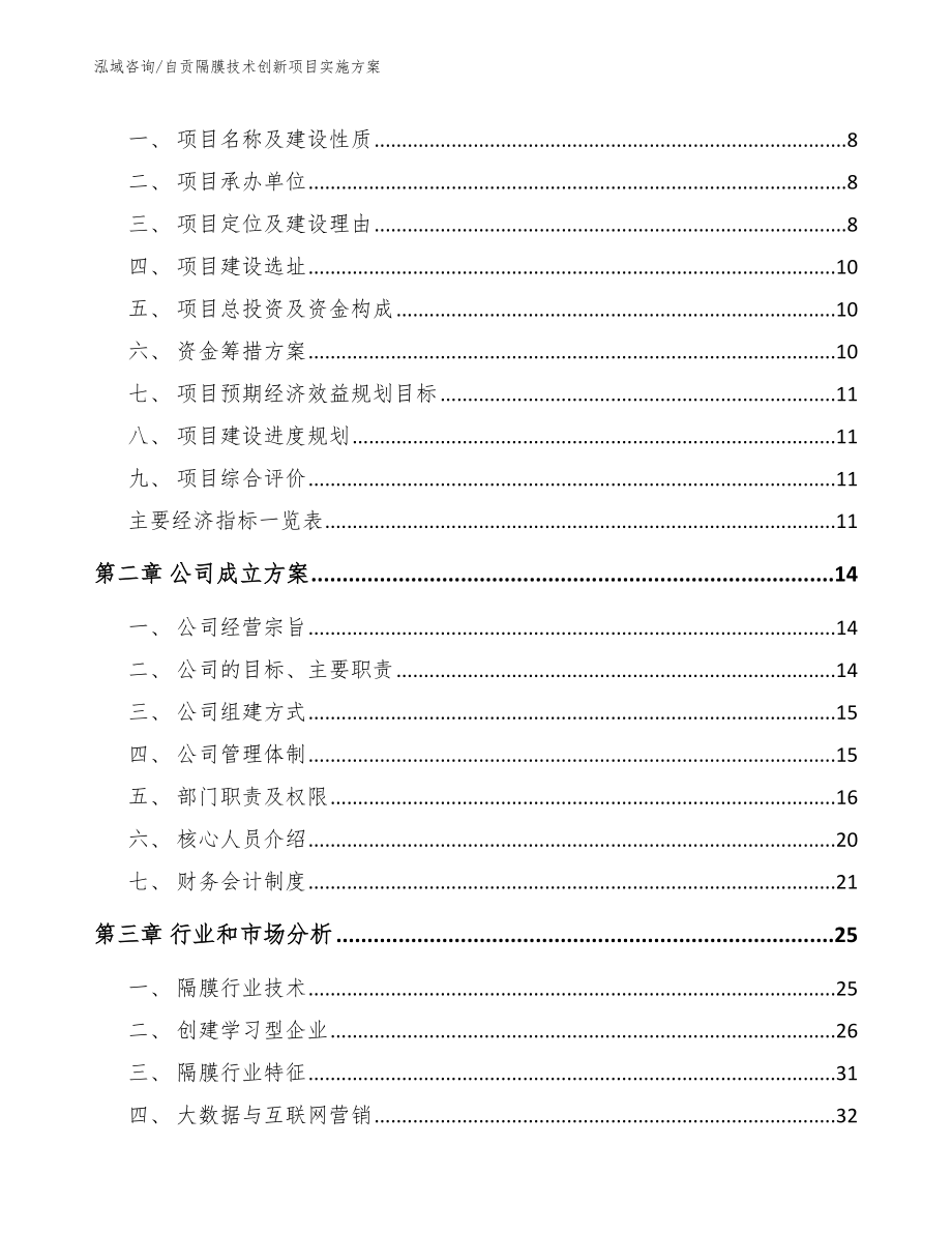 自贡隔膜技术创新项目实施方案_范文模板_第4页